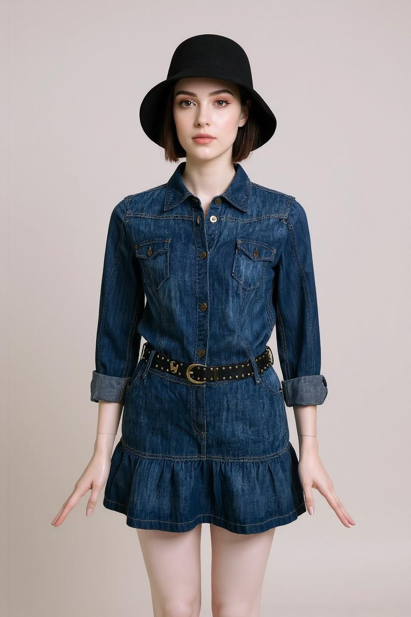 Robe en jean s esprit