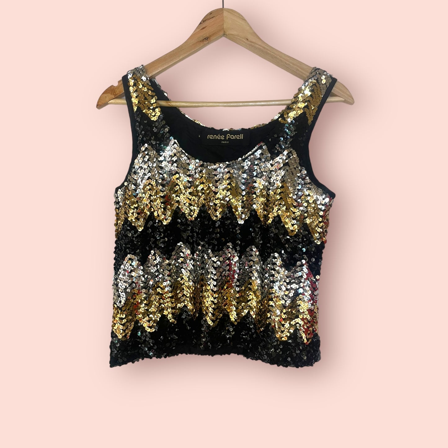 Top a sequins vintage