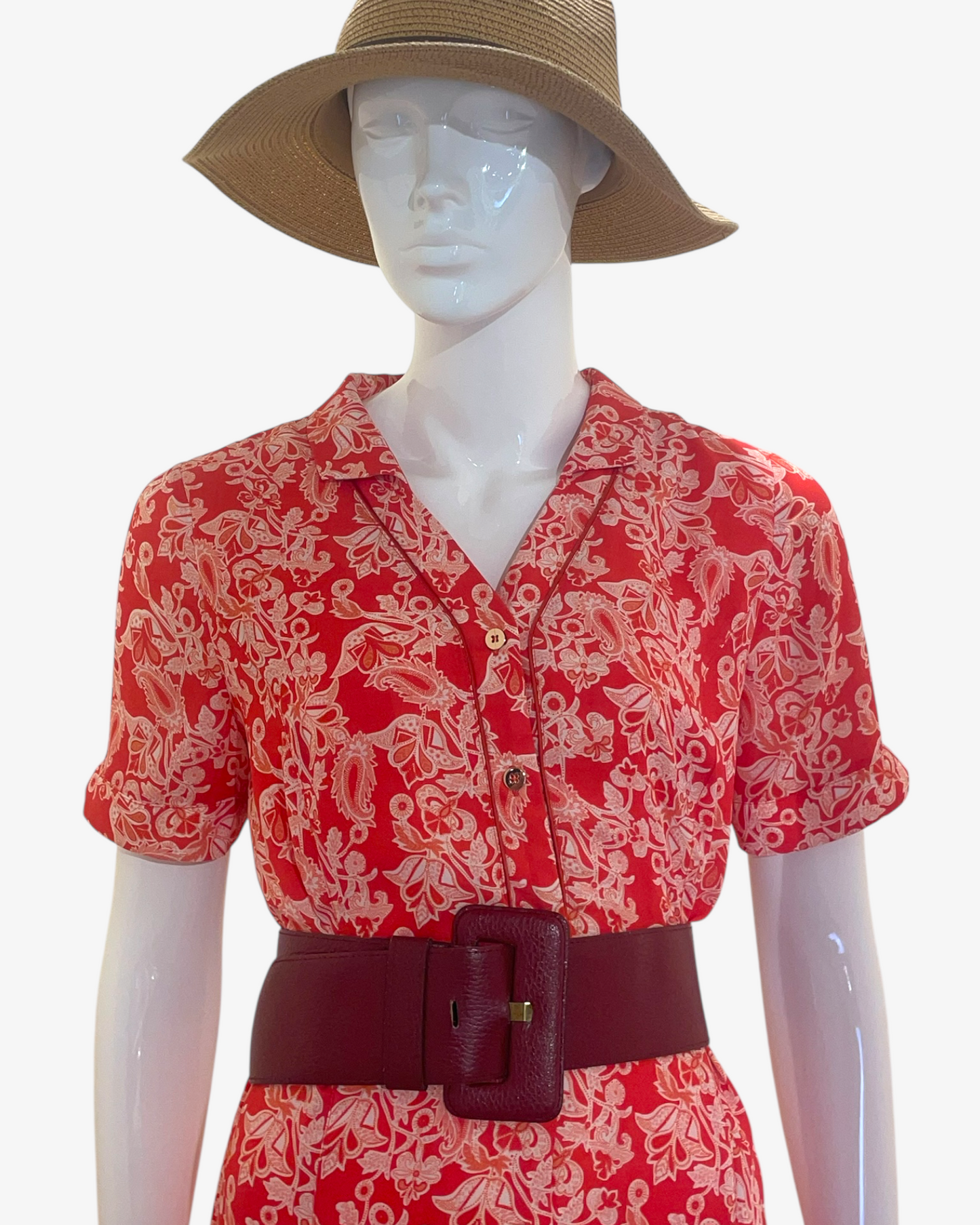 Robe rouge Christine Laure